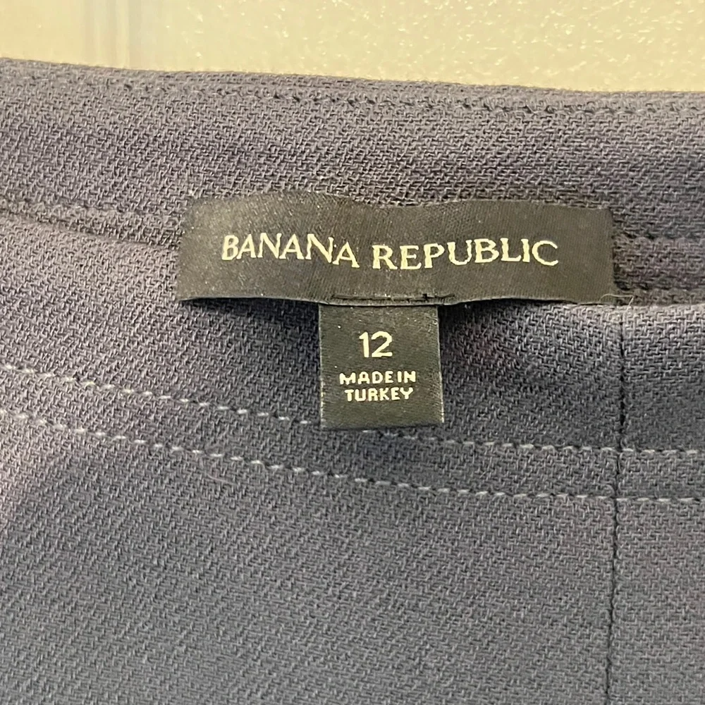 BANANA REPUBLIC Women’s Navy Blue Pencil Skirt Size 12 - Picture 3 of 5